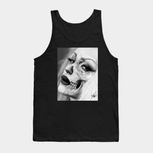 Yeb1 Art Half Dead Chicano Art California Style Tank Top